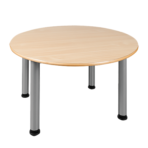 Runder Tisch, Platte mit Schichtstoff