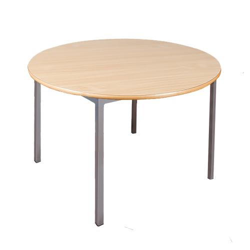 Runder Tisch, Platte mit Schichtstoff