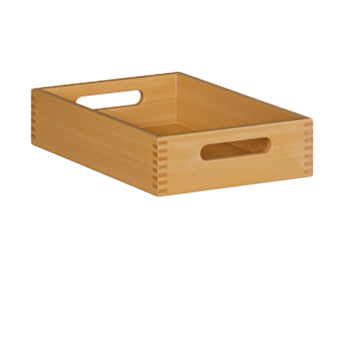 Massivholzkasten flach