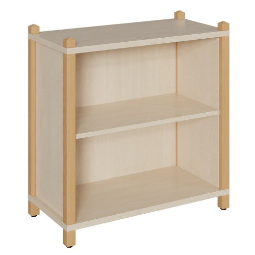 Stollen-Regal mit 2 Fächern in Ordnerhöhe