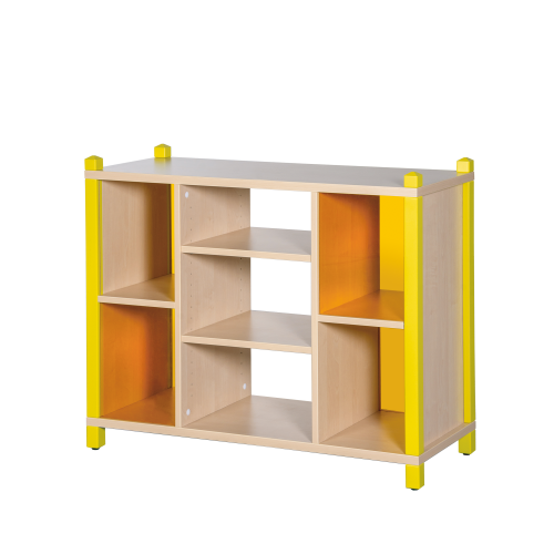 Raumteiler in Stollenbauweise - wechselseitig mit Plexiglas