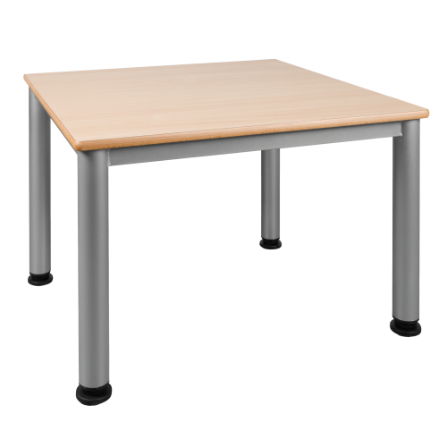 Quadratischer Tisch, Platte mit Schichtstoff