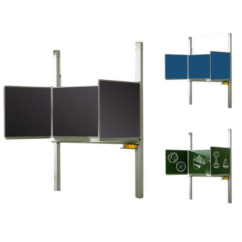 Schultafel Pylonentafel aus Premium Stahlemaille, Serie PYKL Stahlemaille
