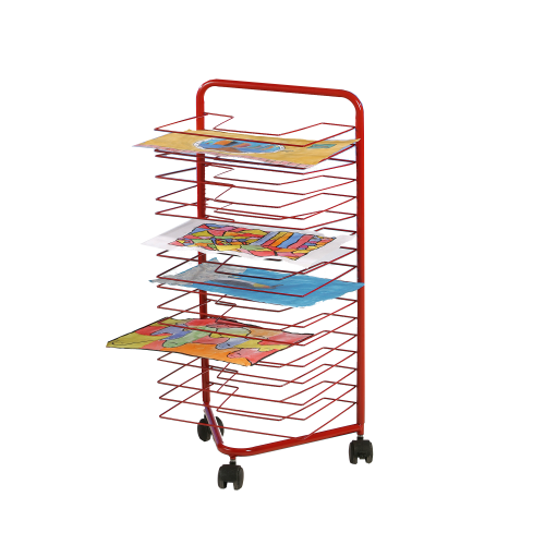 Trockenwagen fahrbar mit 17 Trockenrosten