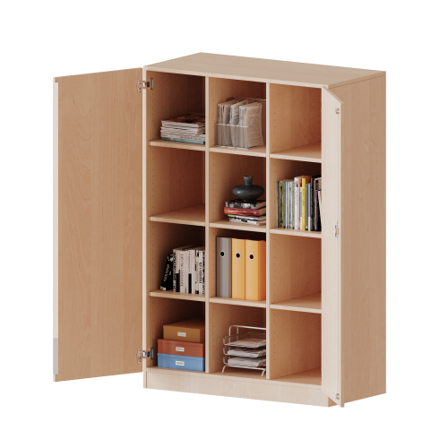 ErgoTray Schrank, dreireihig, 4 Ordnerhöhen - evo180 Serie