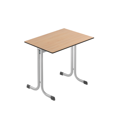 Einer-Schülertisch 70x65 cm MT60E-V, mit Vollkern Tischplatte "Powersurf"