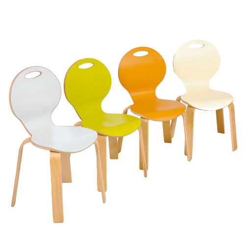 Stuhl PEARL mit farbiger Sitzschale