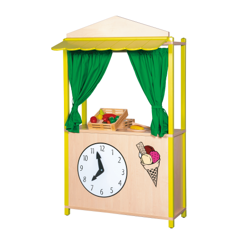 Verkaufsstand in Stollenbauweise mit Vordach