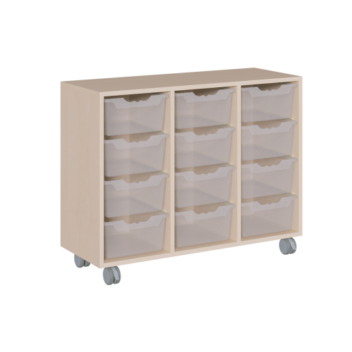 fahrbares Regal in Korpusbauweise