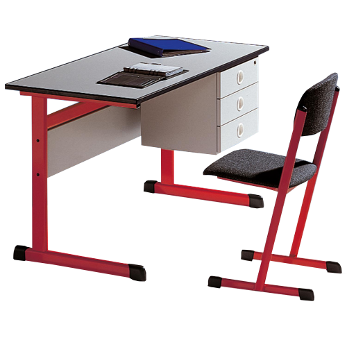 Lehrertisch der Serie TL mit Vollkernplatte PowerSurf