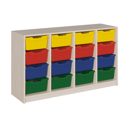 Regal mit ErgoTray-Boxen in Korpusbauweise