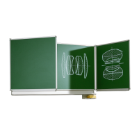 Vorschau: Wandklapptafel aus Stahl, Serie KLST, grün Vorschau: Wandklapptafel aus Stahl, Serie KLST, grün