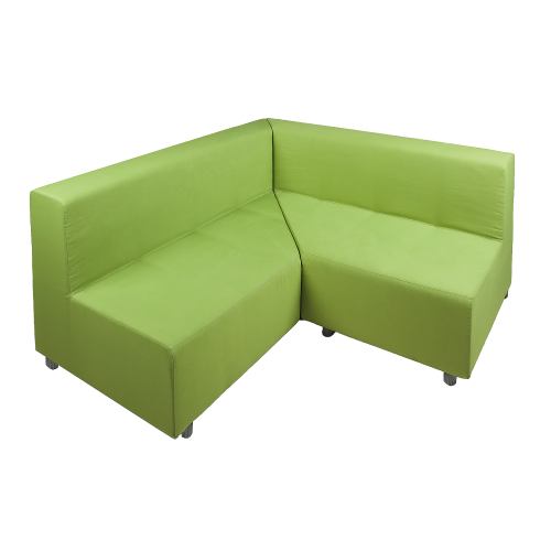Sofa mit Lehne, Stoffbezug, Sitzhöhe 43 cm