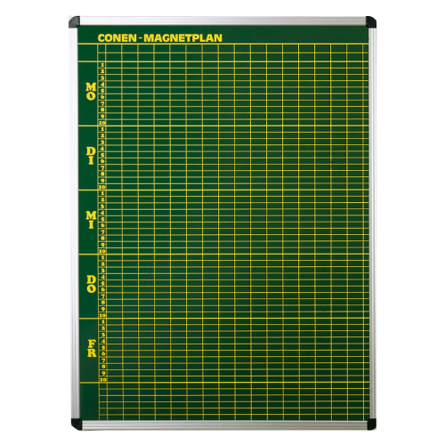 Stundenplantafel aus Premium Stahlemaille in blau