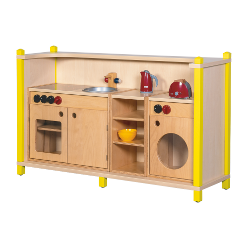 Stollen-Spielküche - mit herausnehmbaren Küchenmöbeln