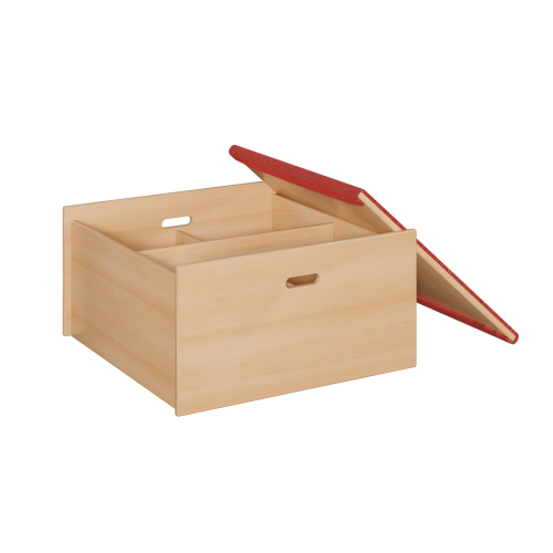 Spielpodest - Quadrat Büchertrog