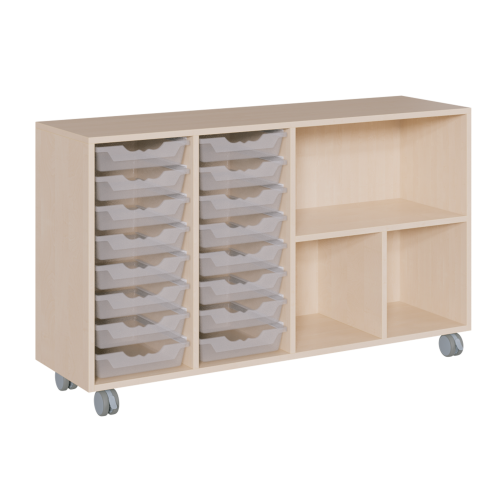 fahrbares Regal in Korpusbauweise