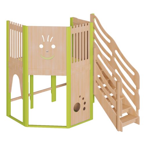 Spielburg, komplett in großer Höhe