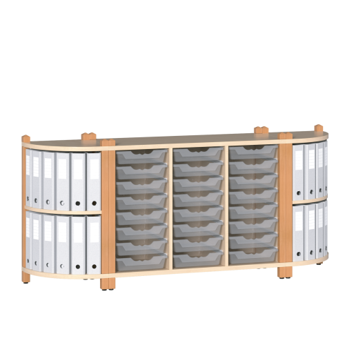 Fertigregalsystem in Stollenbauweise "Emilia"