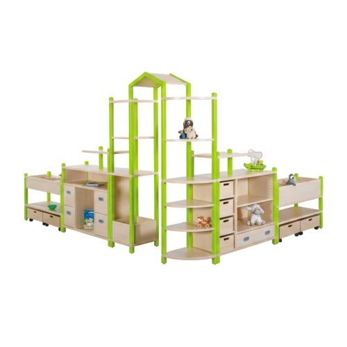 Fertigregalsystem in Stollenbauweise "Bianca"